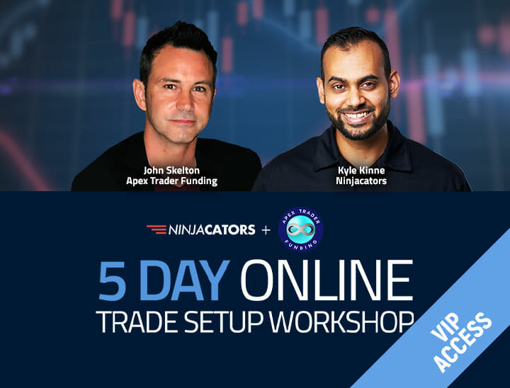 V.I.P Status and Additional Live Sessions For The Ninjacators 5 Day Trade Setup Workshop 11/28/21