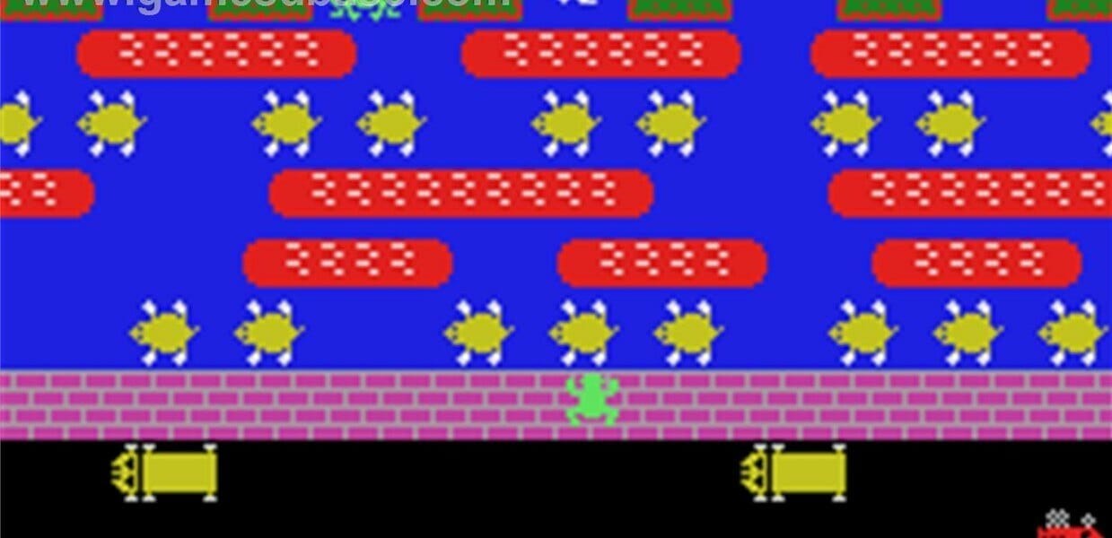 Screenshot from the game Frogger illustrating that your account might get squished if you don't have the right info.