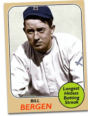 Baseball card for Bill Bergen.
